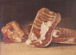 Francisco de Goya Still Life with Sheep's Head (mk05) Spain oil painting art